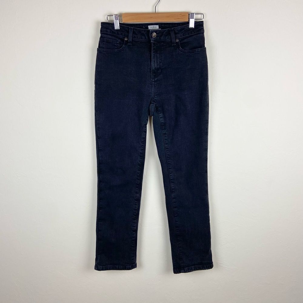 L.L. Bean Fleece-Lined Classic Fit Jeans - Black